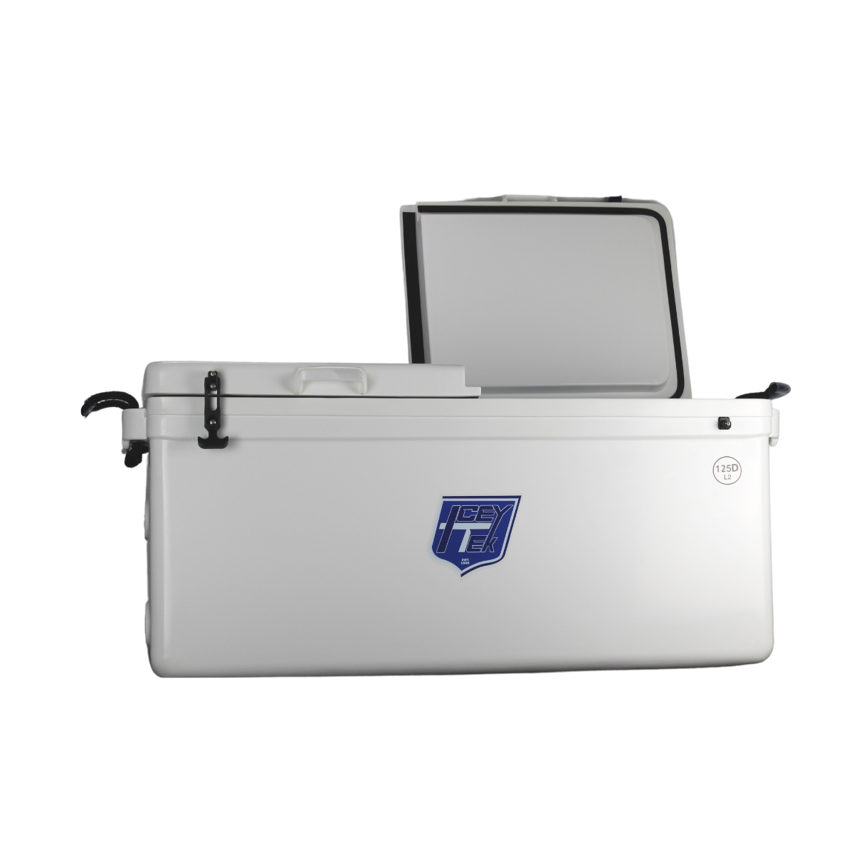 ICEY-TEK (FREE SHIPPING)  125 QT Cooler Split Lid With Permanent 50/50 Divider DL2