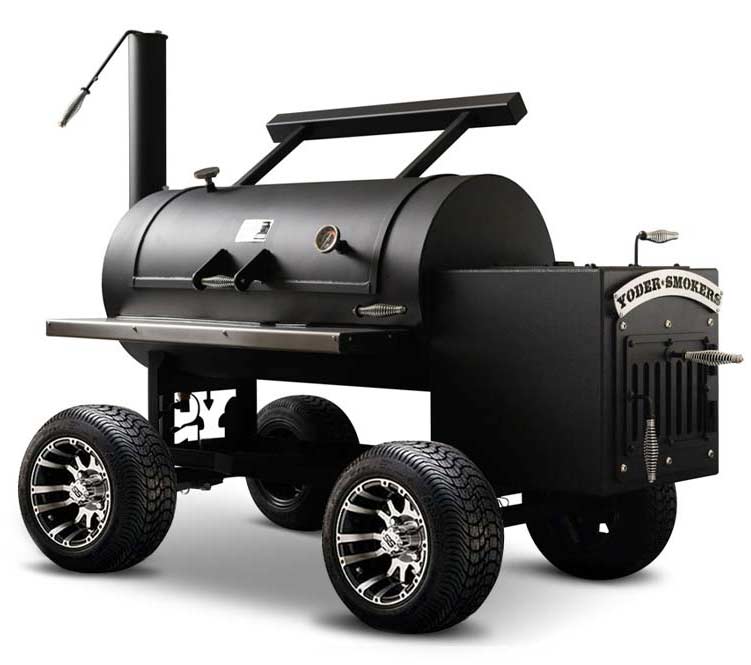 Yoder Custom Kingman With Competition Cart and Charcoal Grate/Basket
