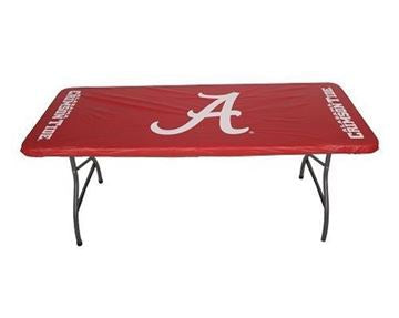 KwikCover 6’ with Alabama logo fitted table cover ideal for outdoor BBQs and grilling events.