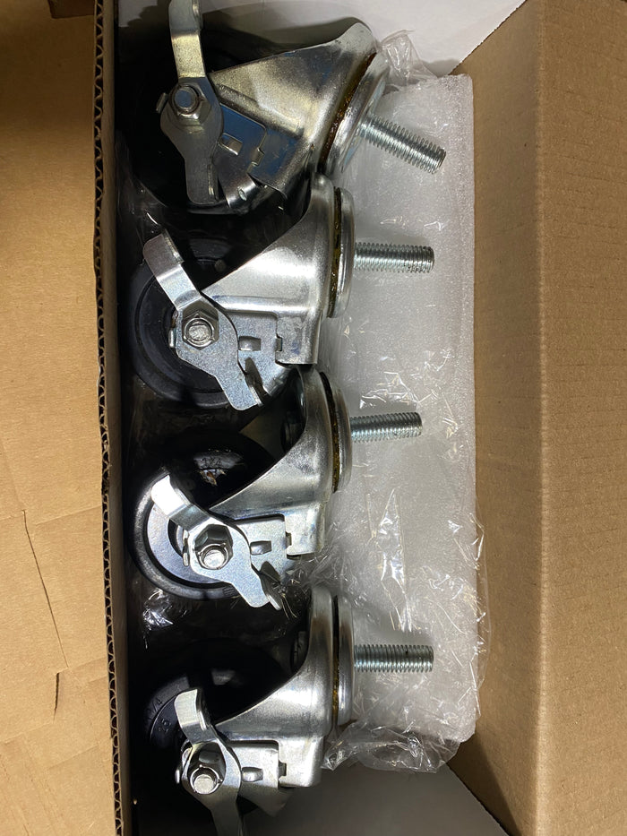 2 inch Locking Swivel Casters 1/2 inch thread