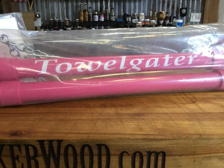 Towelgater versatile hanging towel holder for BBQ, camping, and outdoor cooking accessories.